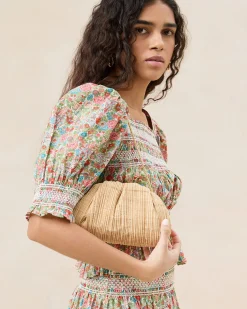 Bailey Blue/Crystal Dome Clutch