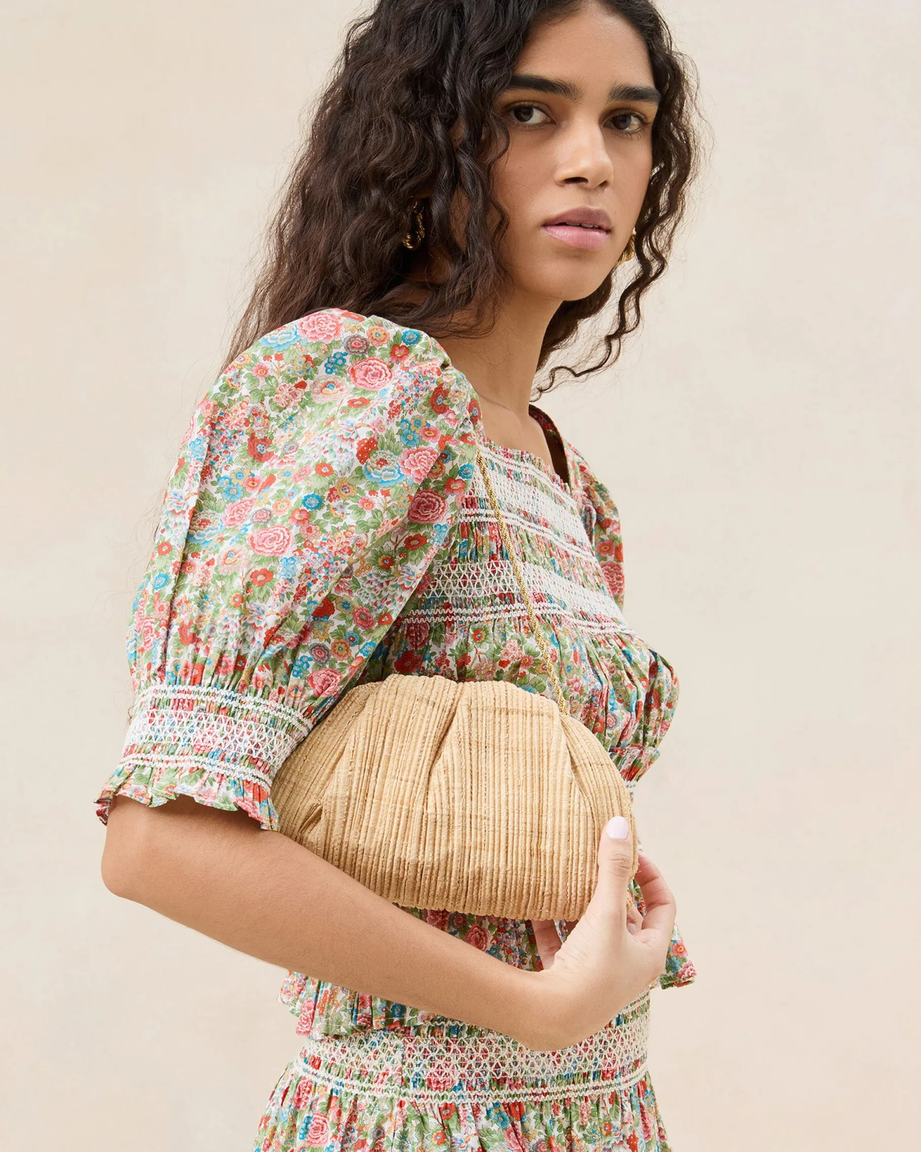 Bailey Blue/Crystal Dome Clutch