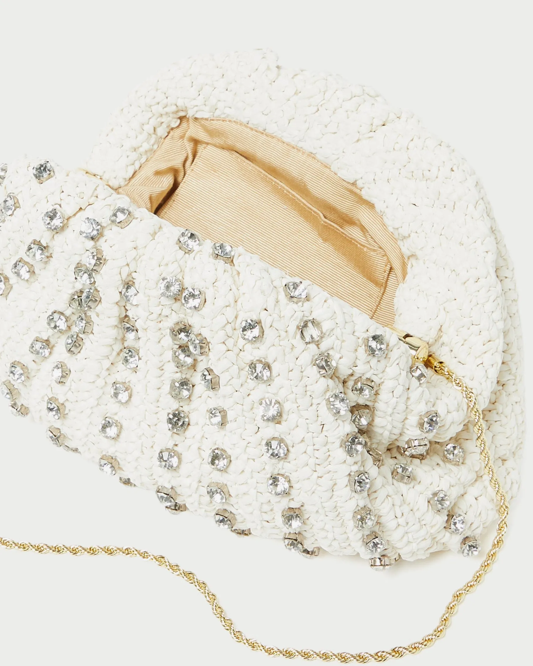 Bailey Blue/Crystal Dome Clutch