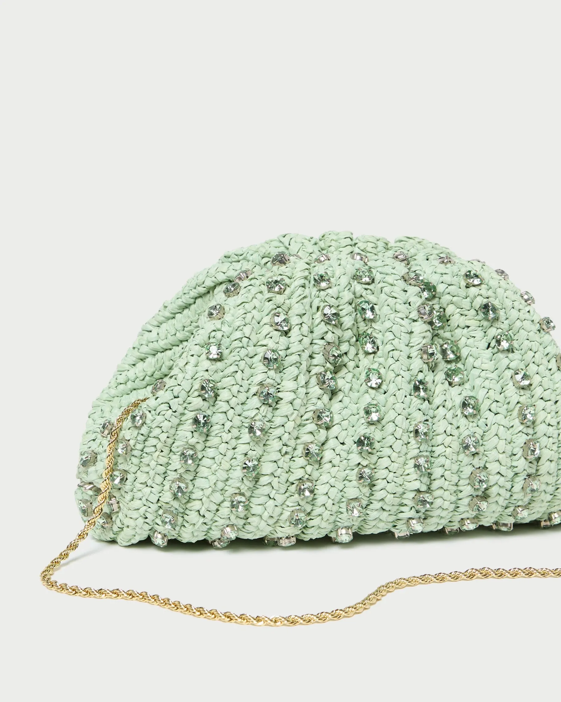 Bailey Blue/Crystal Dome Clutch