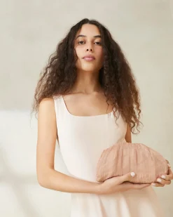 Bailey Blush/Crystal Dome Clutch