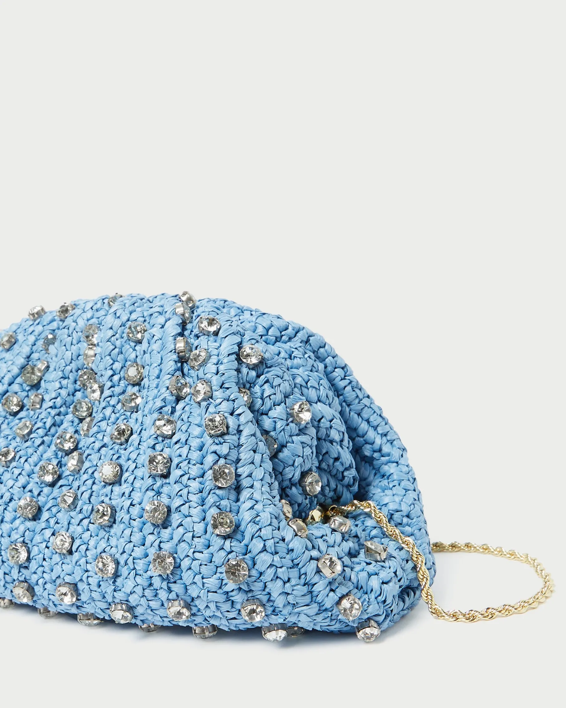 Bailey White Pleated Dome Clutch