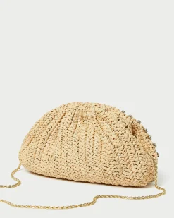 Bailey White Pleated Dome Clutch