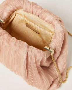 Bailey White/Crystal Dome Clutch