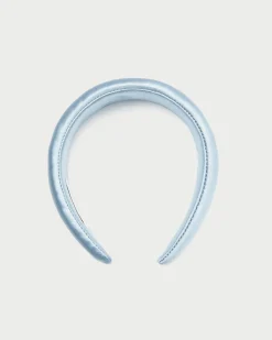 Bellamy Blue Satin Puffy Headband