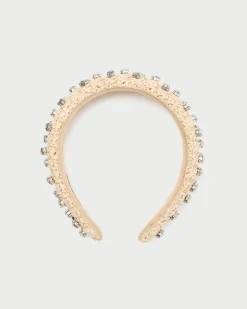 Bellamy Blue Satin Puffy Headband