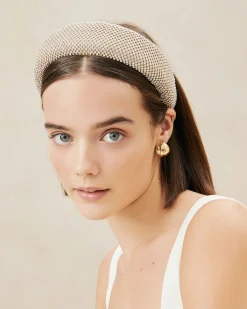 Bellamy Blue Satin Puffy Headband