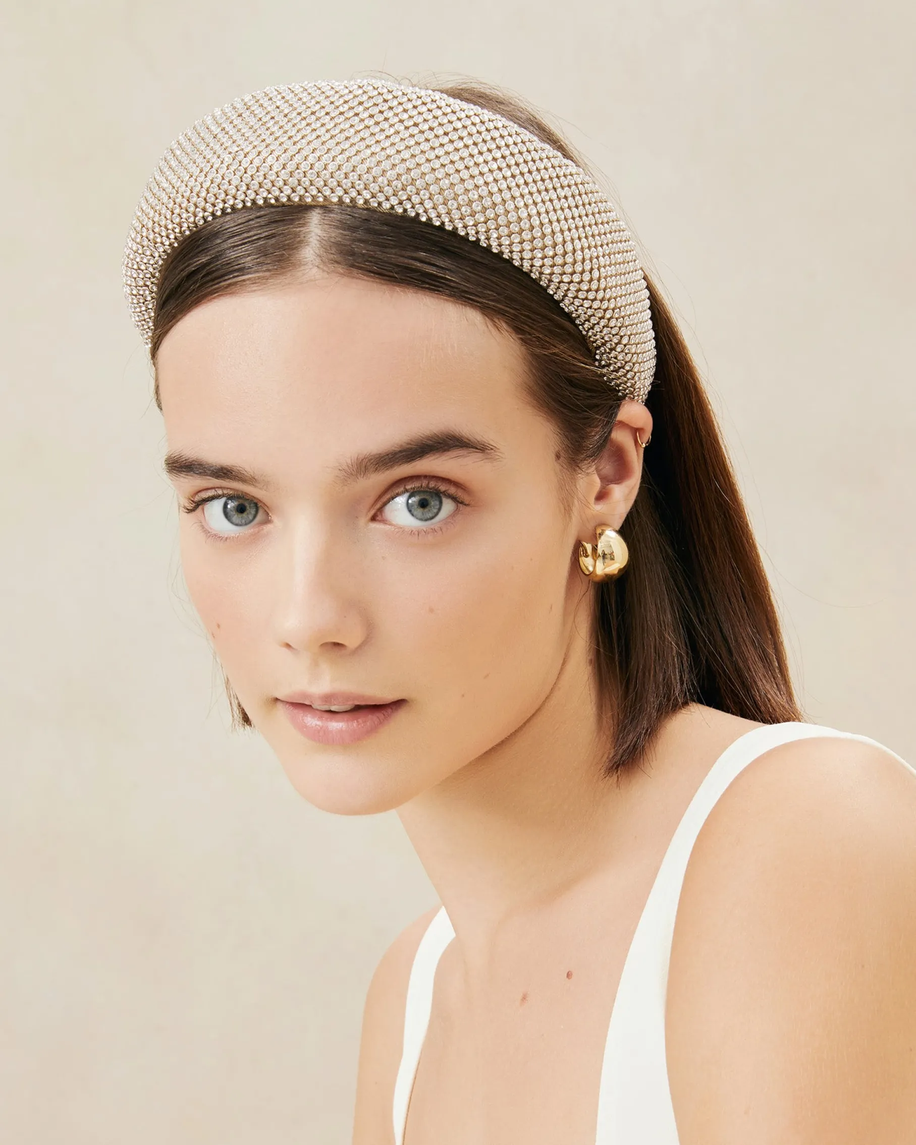 Bellamy Cream Satin Headband