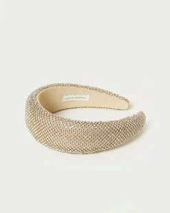 Bellamy Natural/Crystal Puffy Headband