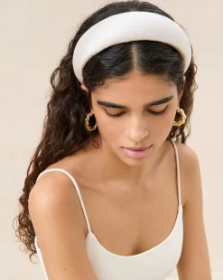 Bellamy Natural/Crystal Puffy Headband