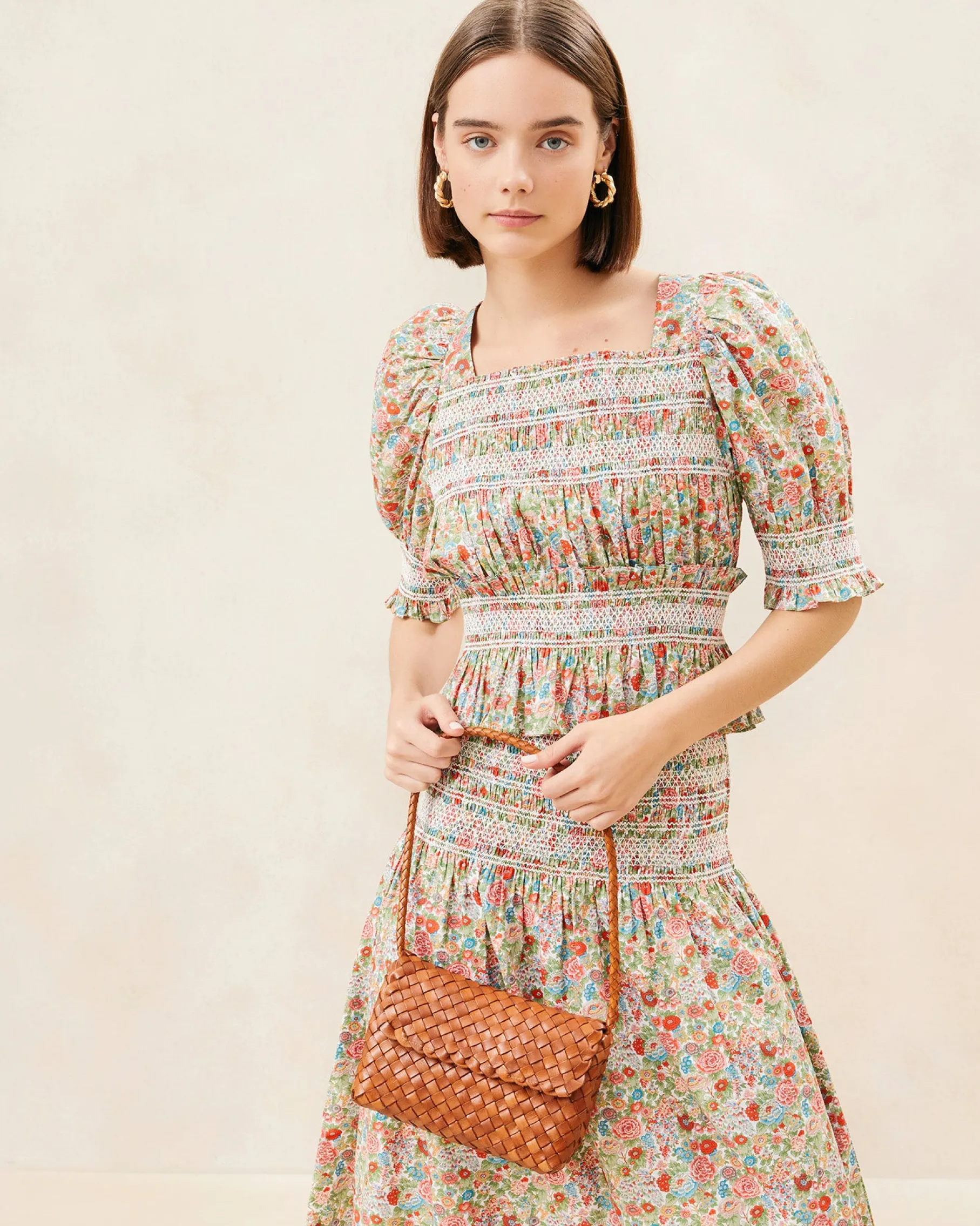 Billie White Leather Shoulder Bag