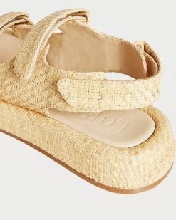 Blaise Caramel Leather Platform Sandal
