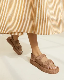 Blaise Natural Raffia Platform Sandal
