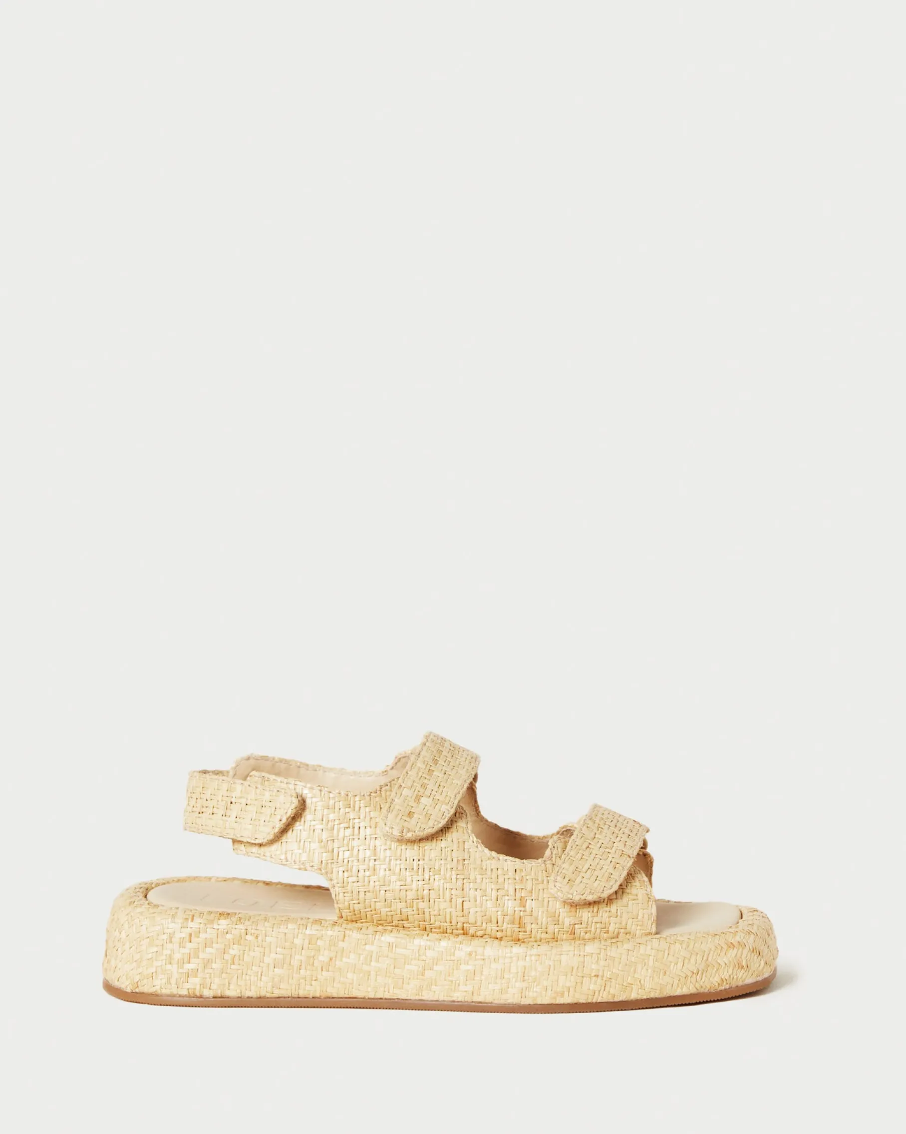 Blaise White Leather Platform Sandal