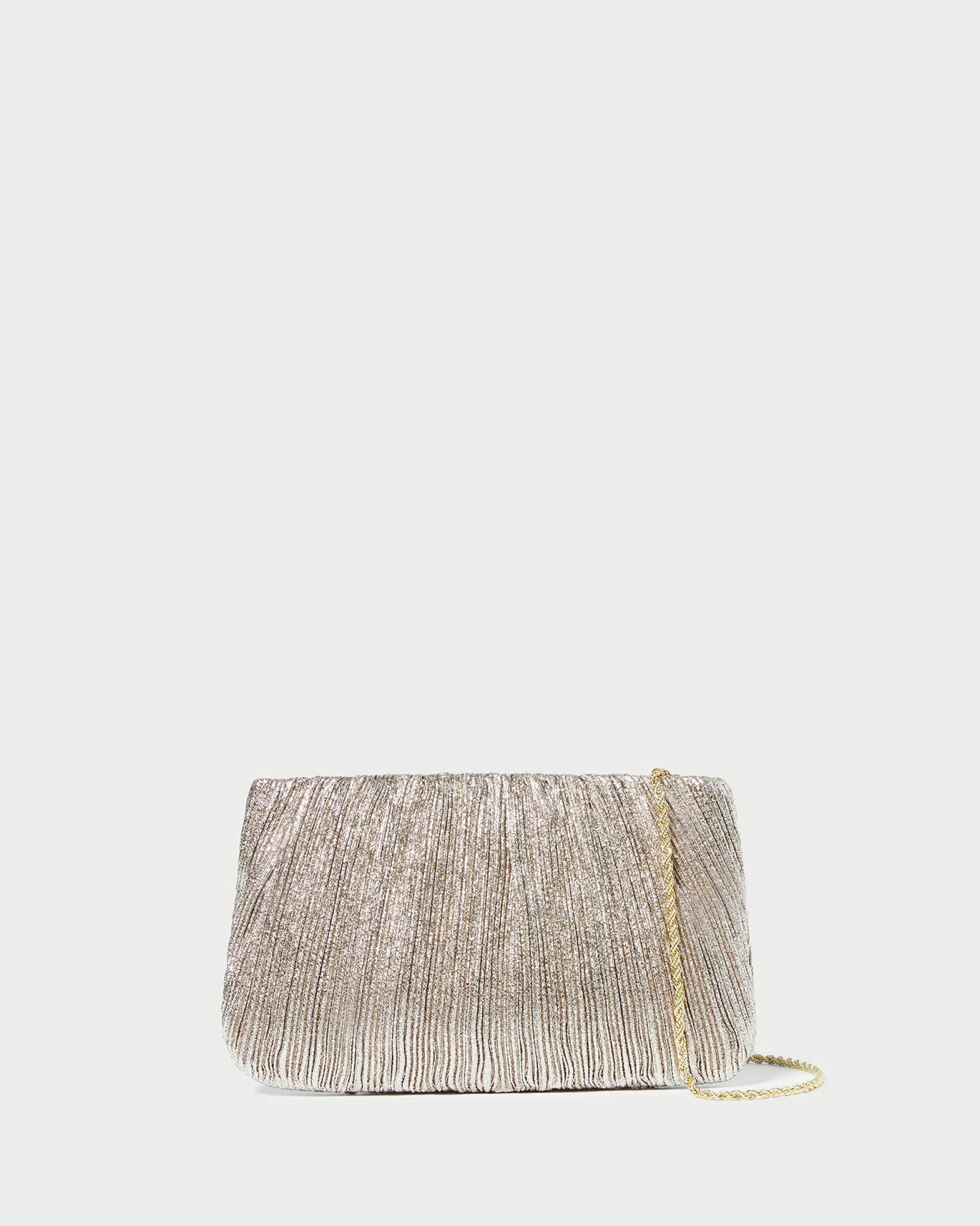 Brit Brown Gingham Pleated Clutch