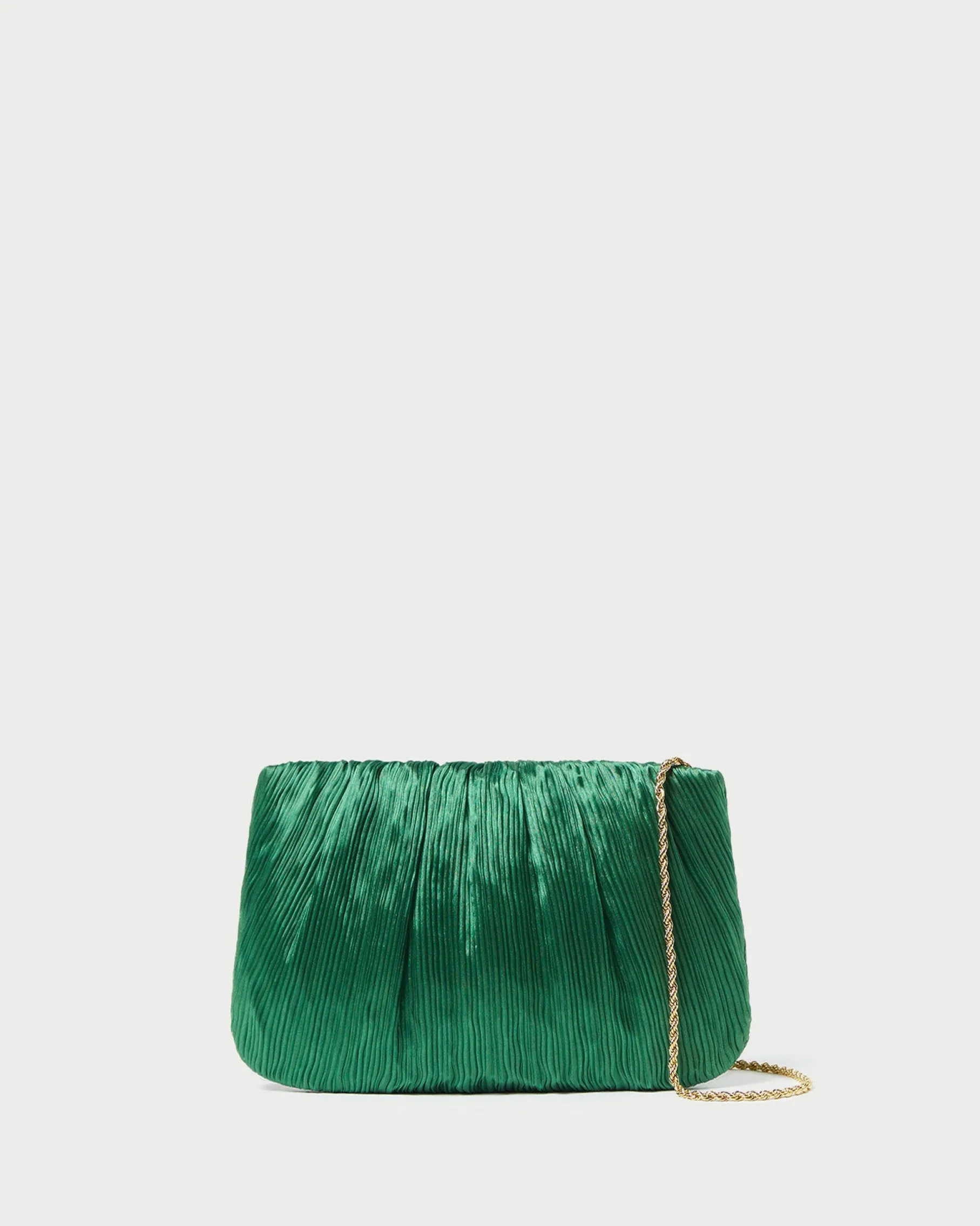Brit Brown Gingham Pleated Clutch