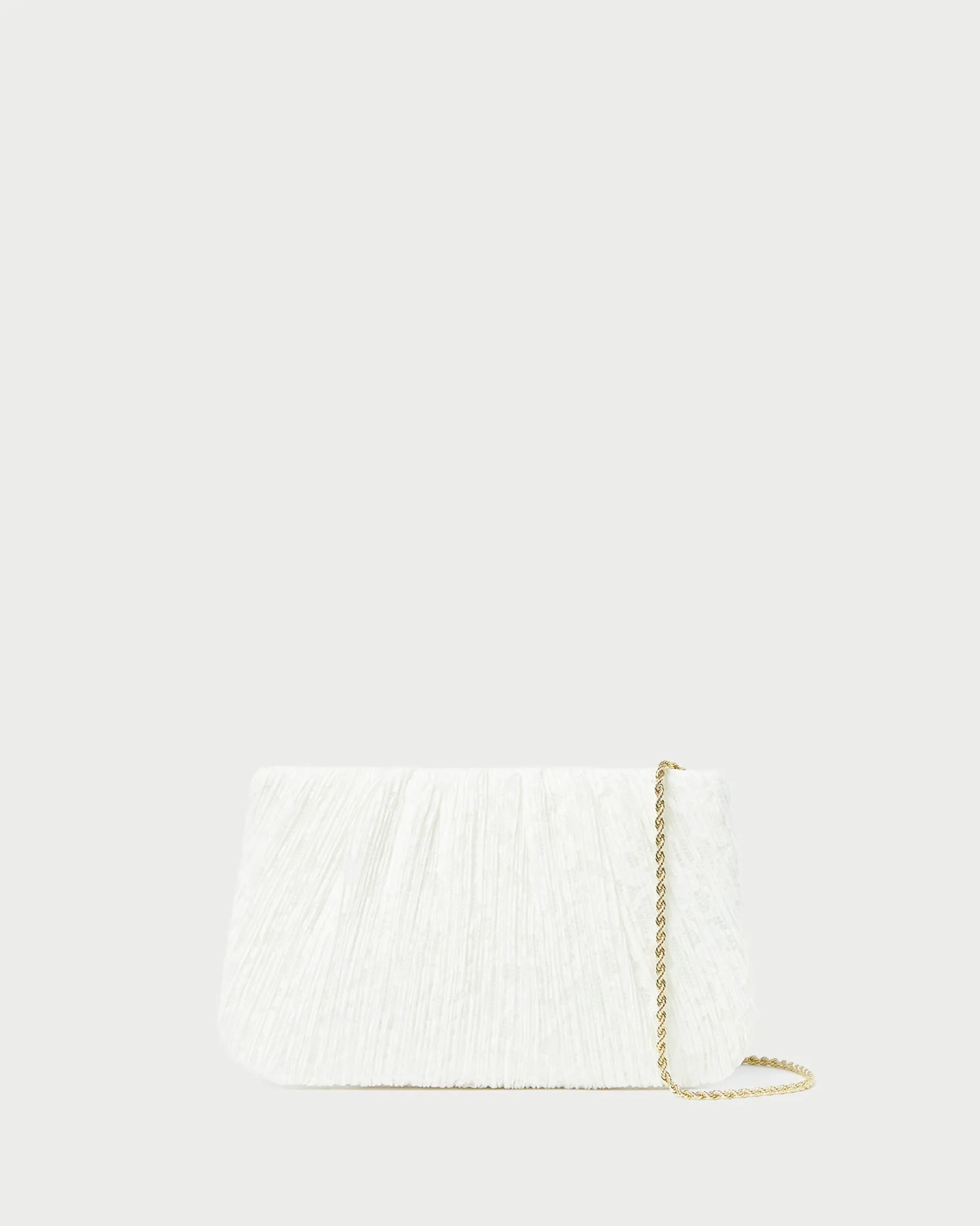 Brit Brown Gingham Pleated Clutch