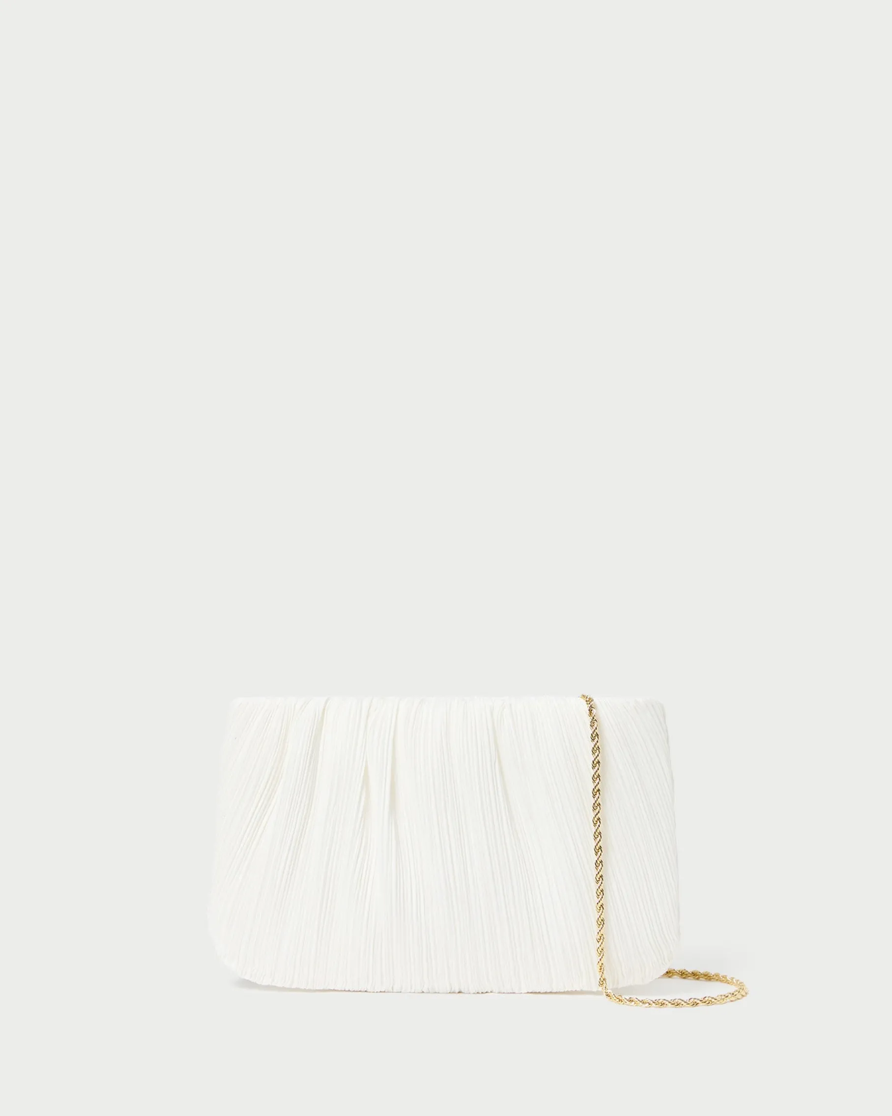 Brit Brown Gingham Pleated Clutch