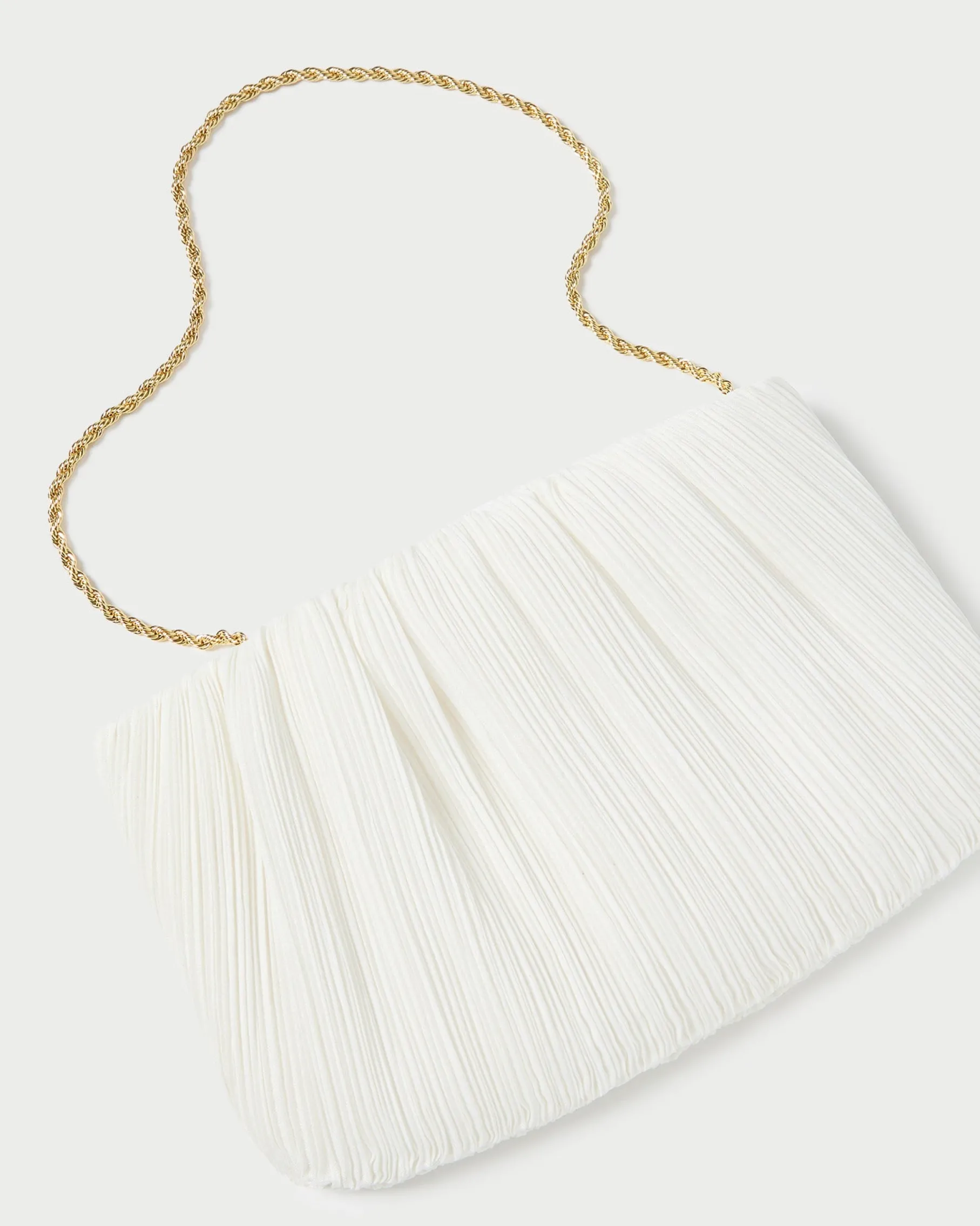 Brit Brown Gingham Pleated Clutch
