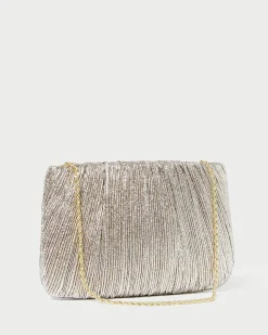 Brit Cream Flat Pleated Clutch