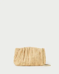 Brit Gold Lamé Pleated Clutch