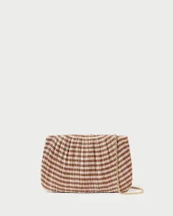 Brit Gold Lamé Pleated Clutch