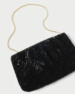 Brit Gold Lamé Pleated Clutch