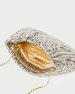 Brit Natural Flat Pleated Clutch