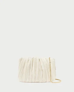 Brit Natural Flat Pleated Clutch