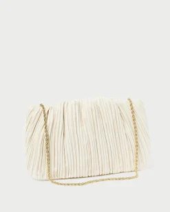 Brit Sage Flat Pleated Clutch