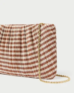 Brit Sage Flat Pleated Clutch