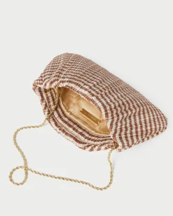 Brit Sage Flat Pleated Clutch