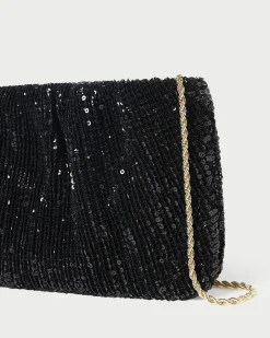 Brit Sage Flat Pleated Clutch