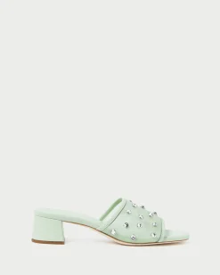 Brooke Caramel/Crystal Mesh Mule