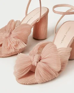 Camellia Beauty Pleated Bow Heel