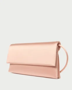 Charlee Cream Satin Shoulder Bag