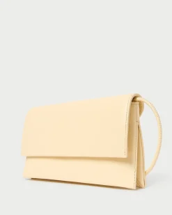 Charlee Cream Satin Shoulder Bag