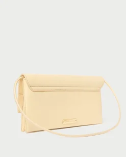 Charlee Cream Satin Shoulder Bag