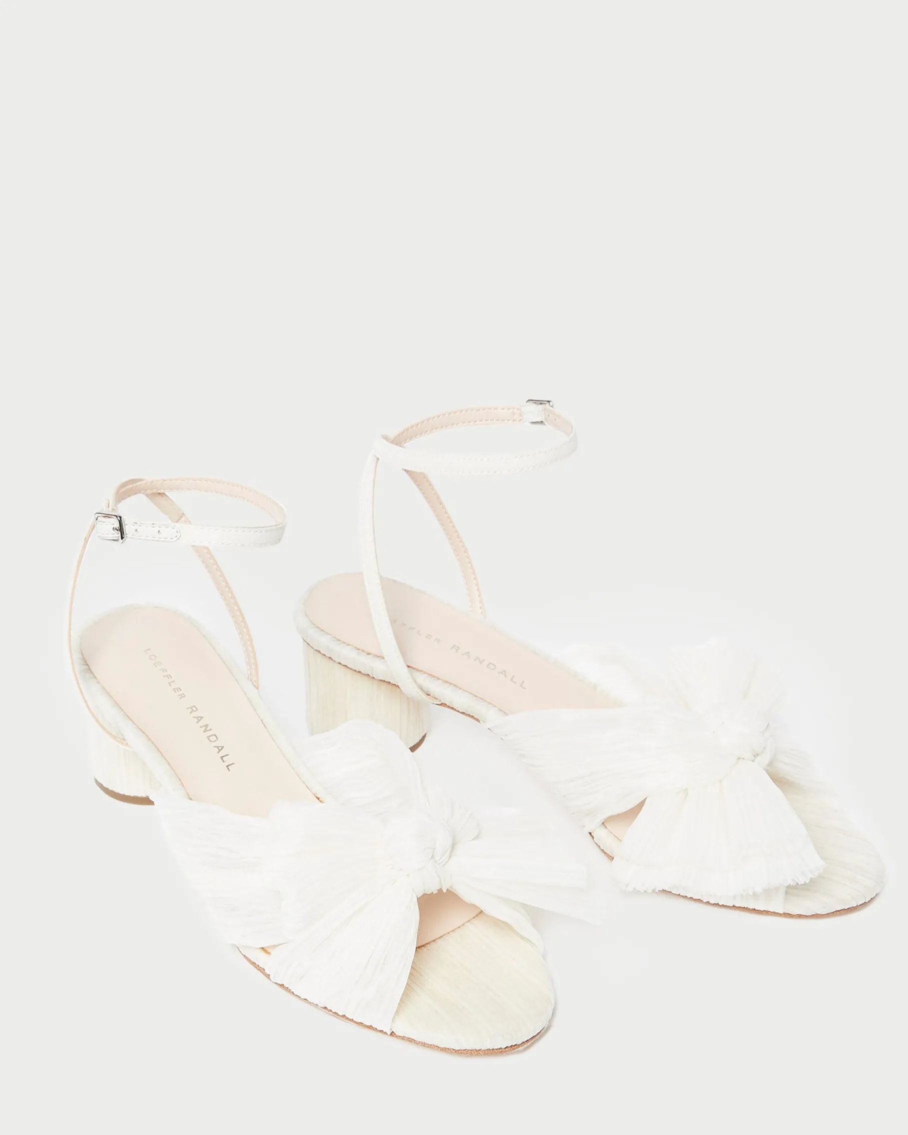 Dahlia Black Pleated Bow Heel