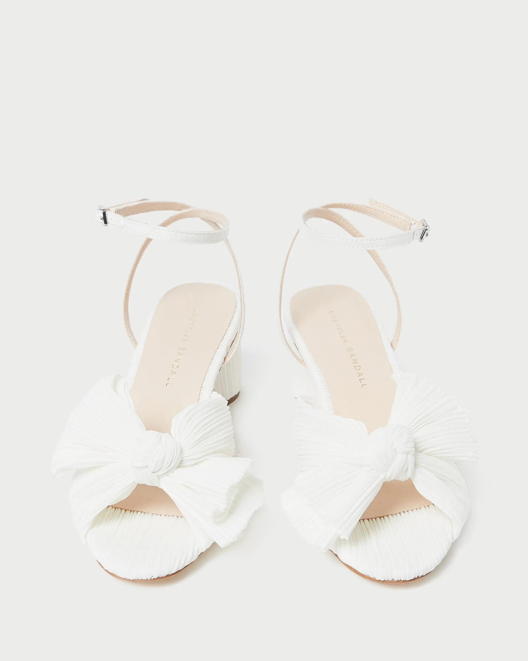 Dahlia Blue Pleated Bow Heel