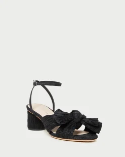 Dahlia Pearl Pleated Bow Heel
