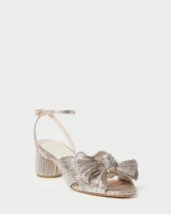 Dahlia White Lace Bow Heel