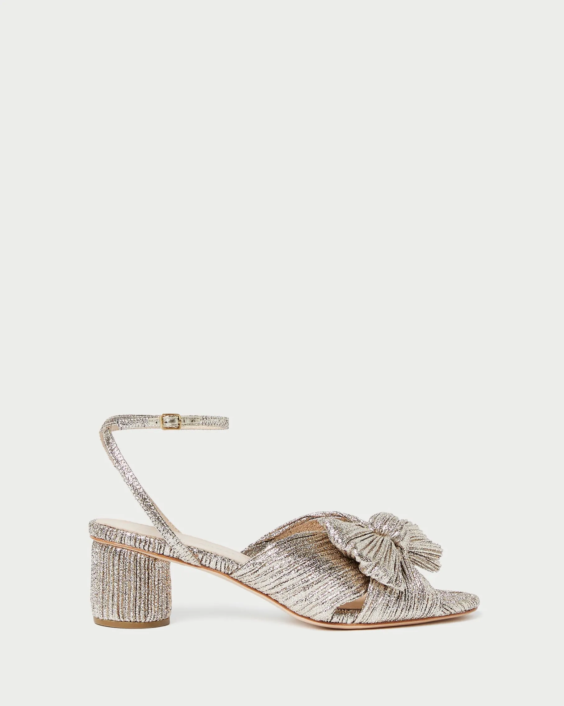 Dahlia White Lace Bow Heel