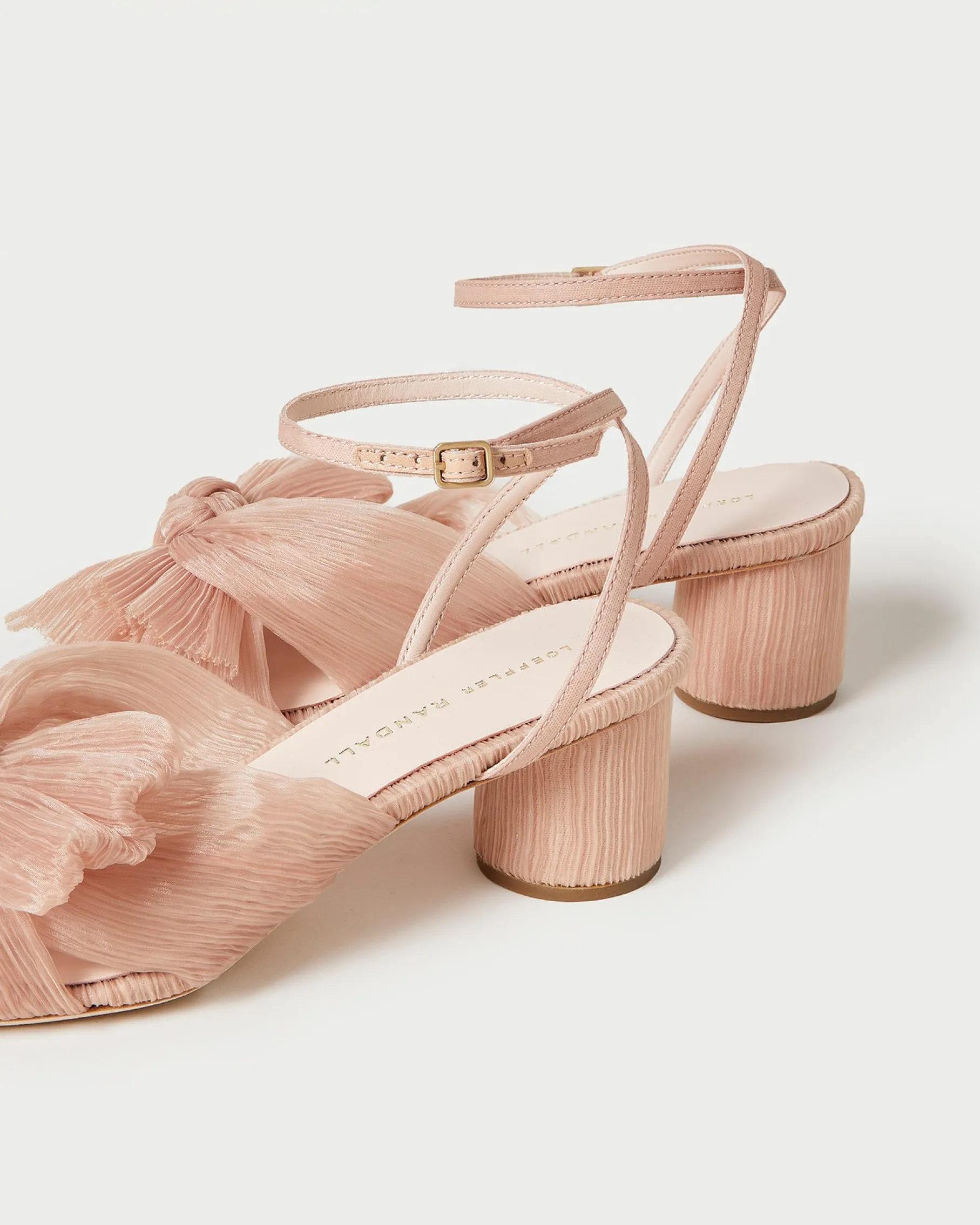 Dahlia White Lace Bow Heel