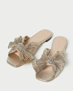 Daphne Blue Bow Slide