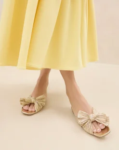 Daphne Blue Bow Slide