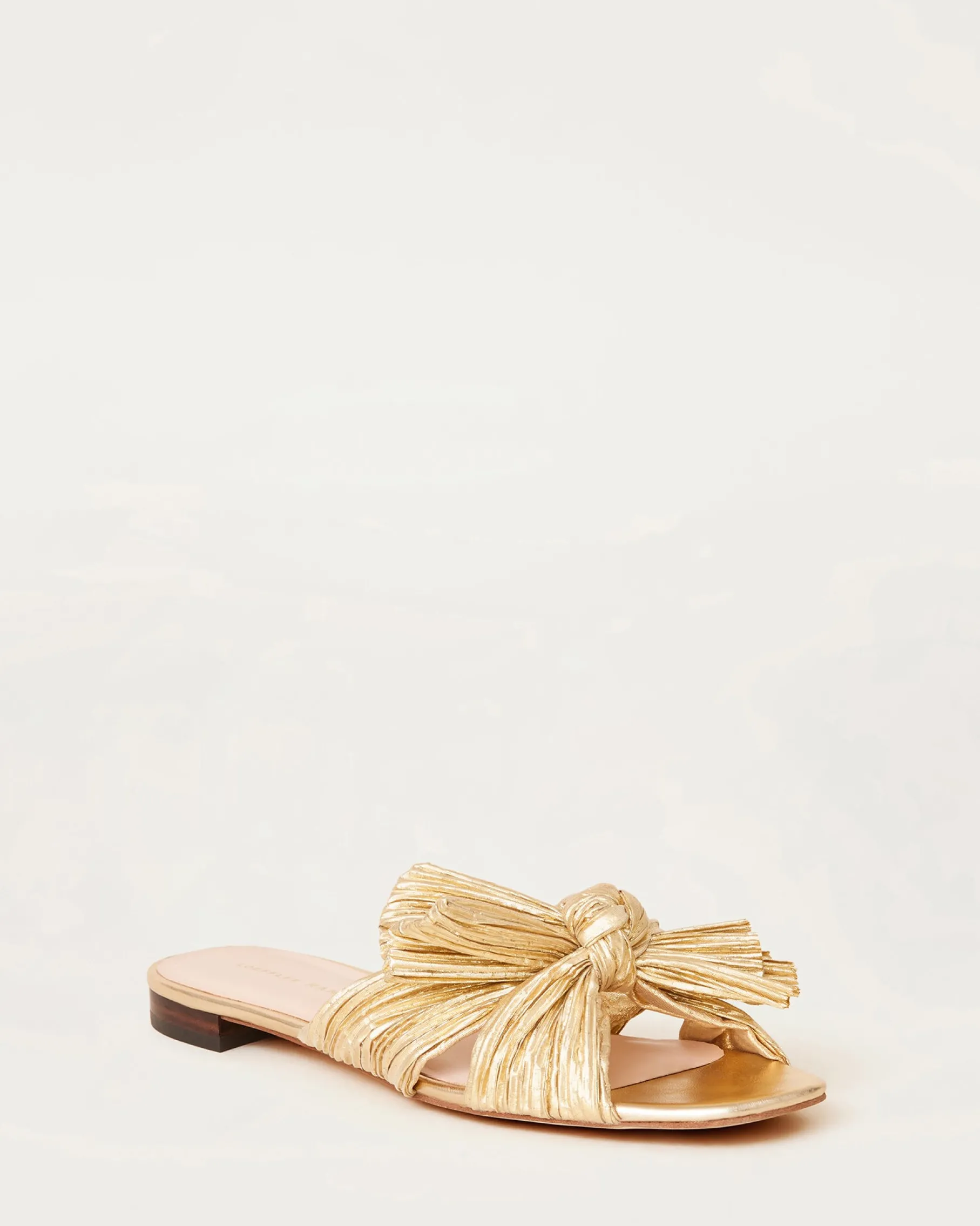Daphne Champagne Bow Slide