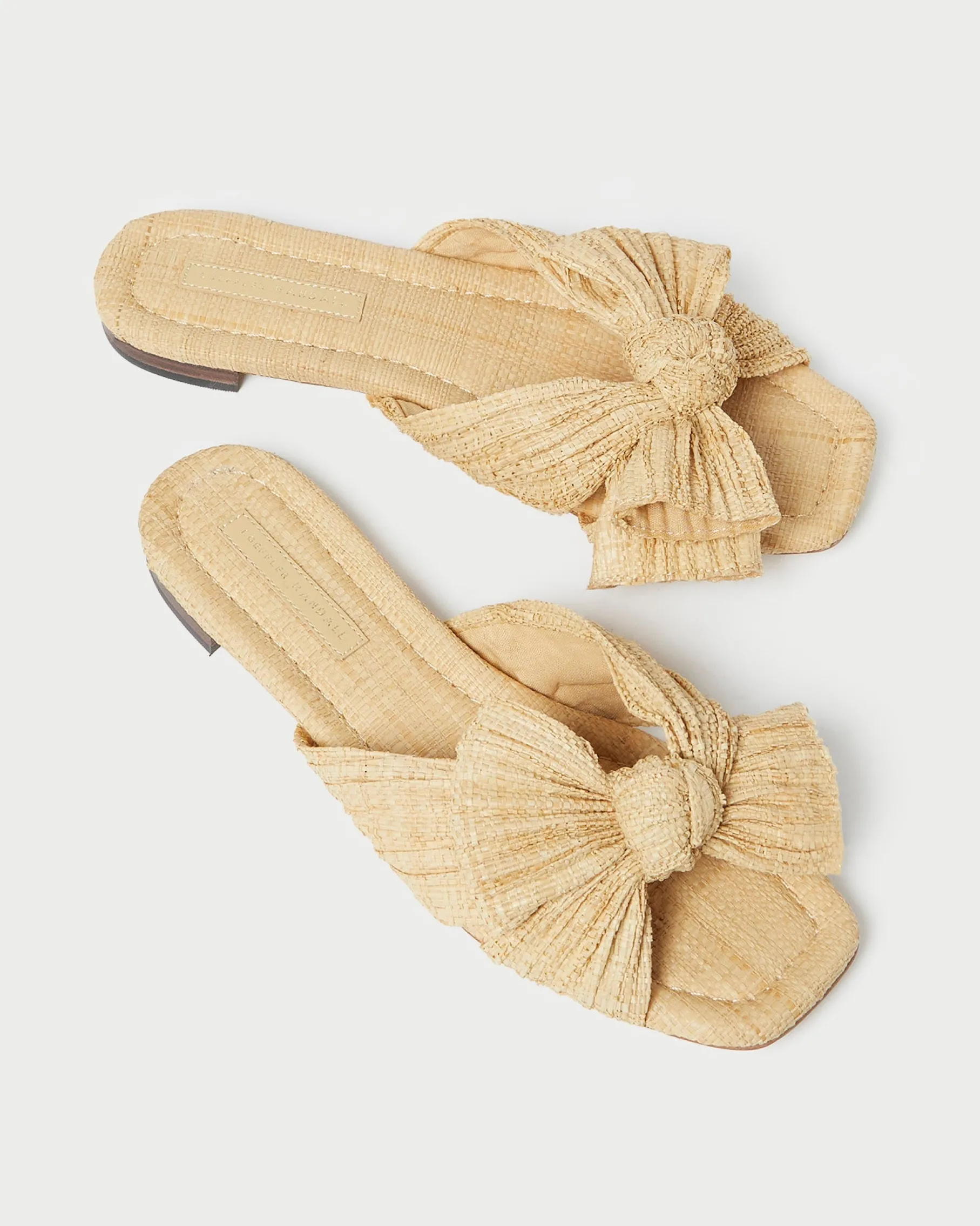 Daphne Champagne Bow Slide