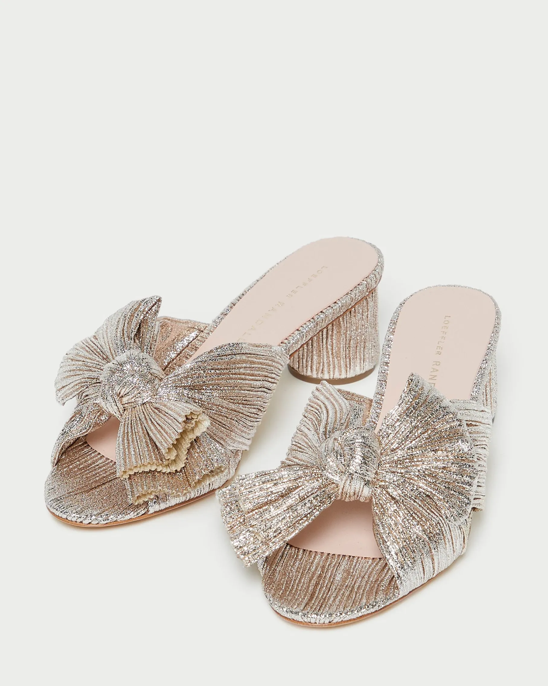 Emilia Brown Gingham Bow Heel
