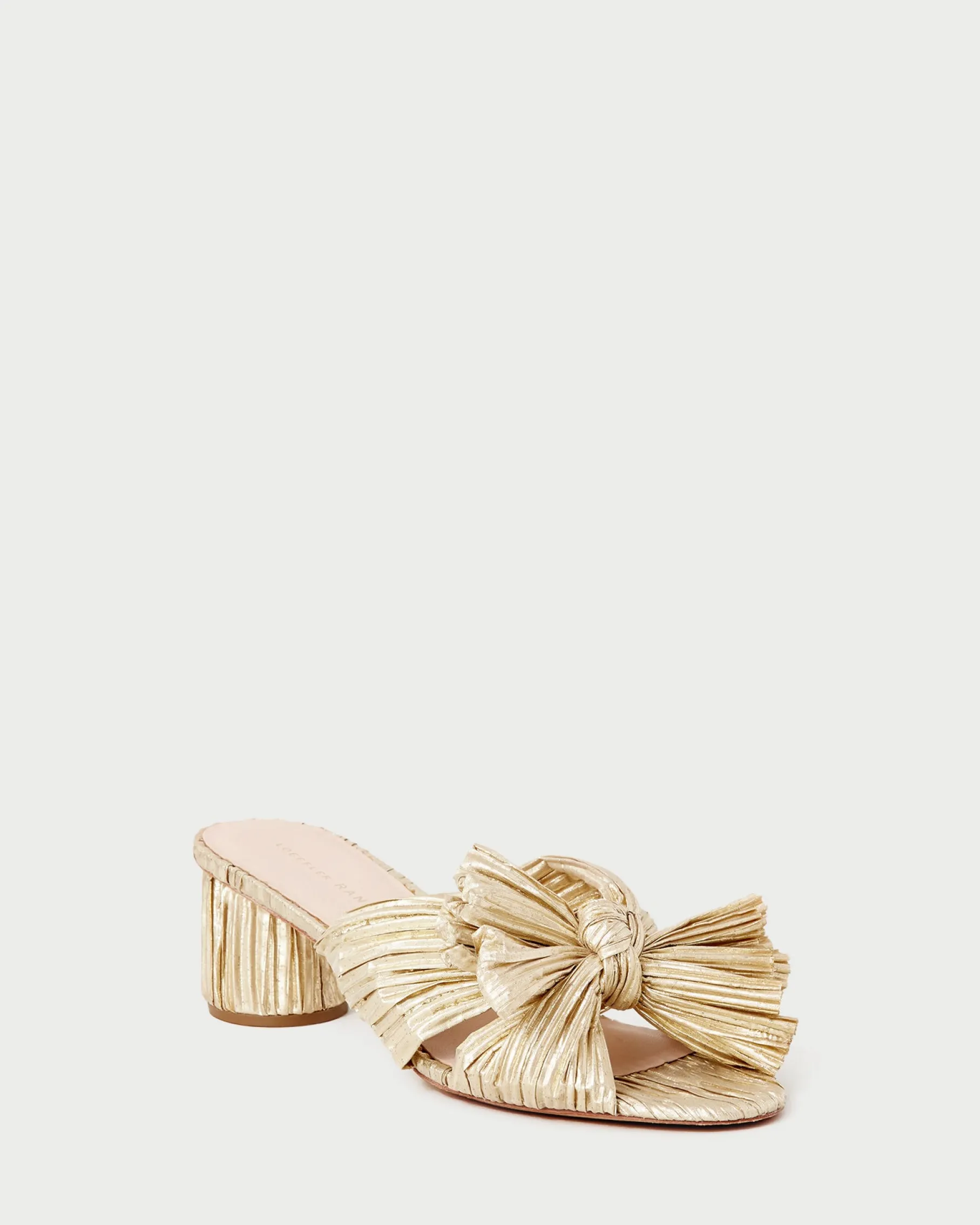 Emilia Brown Gingham Bow Heel